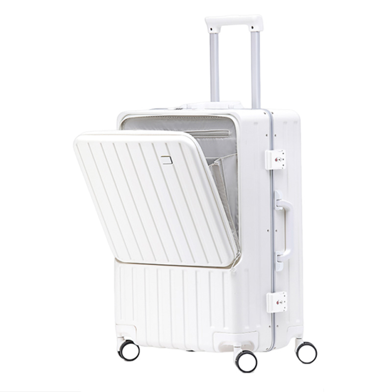 Aluminum Frame Carry On Luggage - Wielofunkcyjna walizka z otwieranym przodem, z