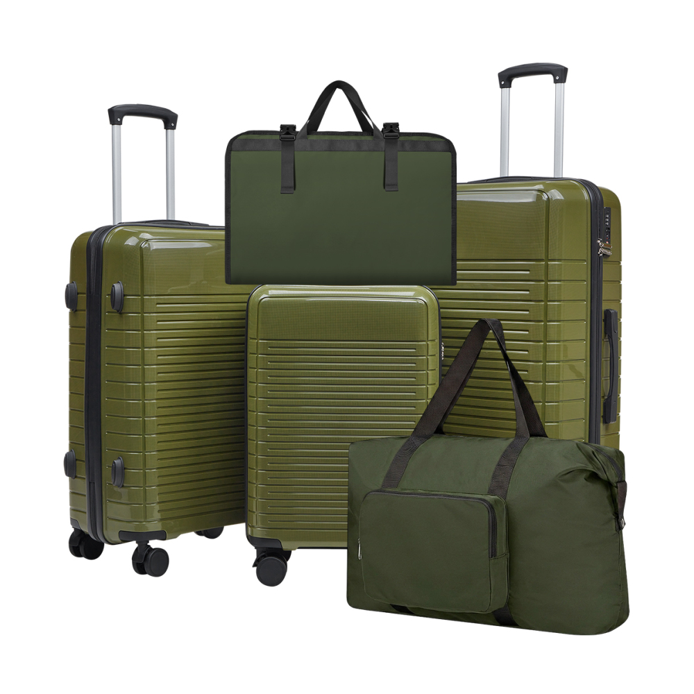 Foldable Rolling Luggage Bag - 5-częściowy zestaw walizek z twardą skorupą