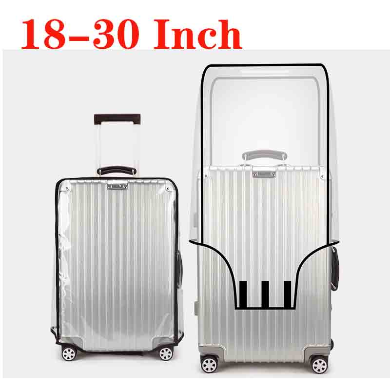 Waterproof Suitcase Cover Protector - 18-30 cali walizka osłona z PVC,