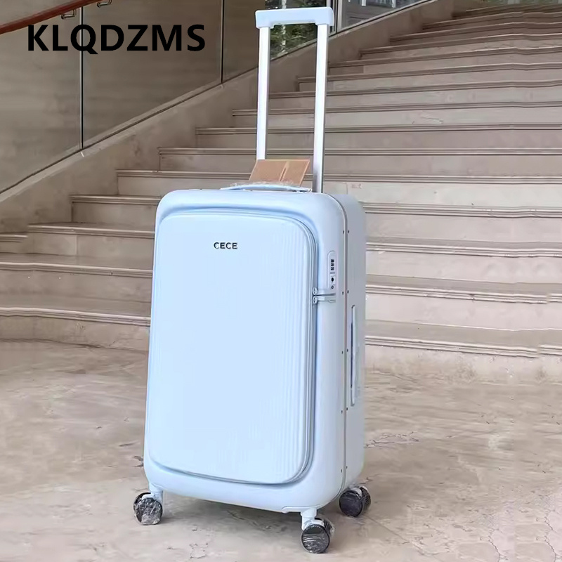 Aluminum Frame Carry On Luggage - KLQDZMS 24/28-calowa walizka podręczna z przednim