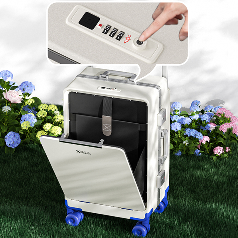 Walizka z otwieranym przodem,  – Aluminum Frame Carry On Luggage recenzja i cena