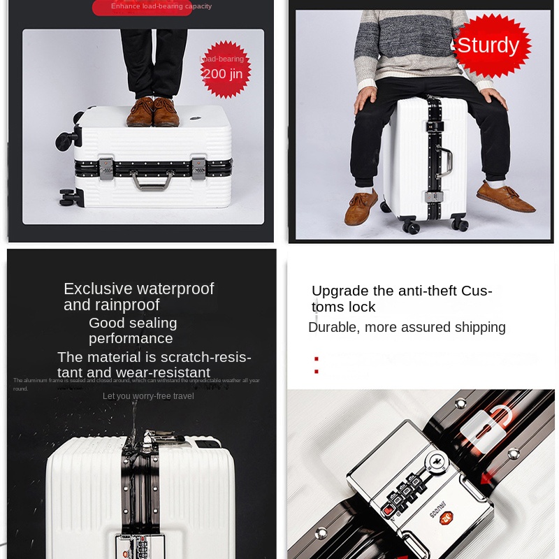 Walizki z aluminiową ramą dla  – Aluminum Frame Carry On Luggage recenzja i cena