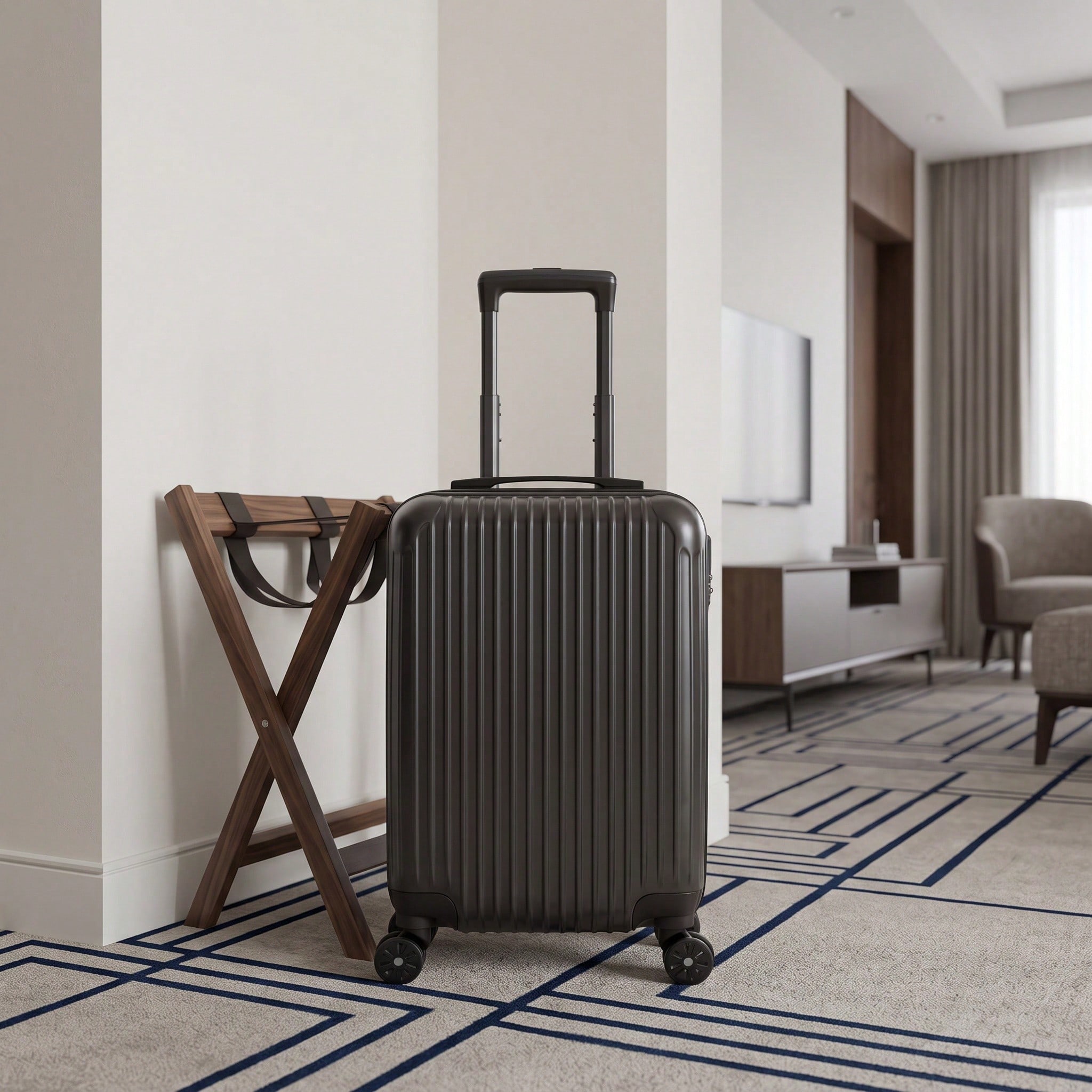 Wytrzymała walizka podróżna z  – Spinner Wheel Rolling Suitcase 20 Inch recenzja i cena
