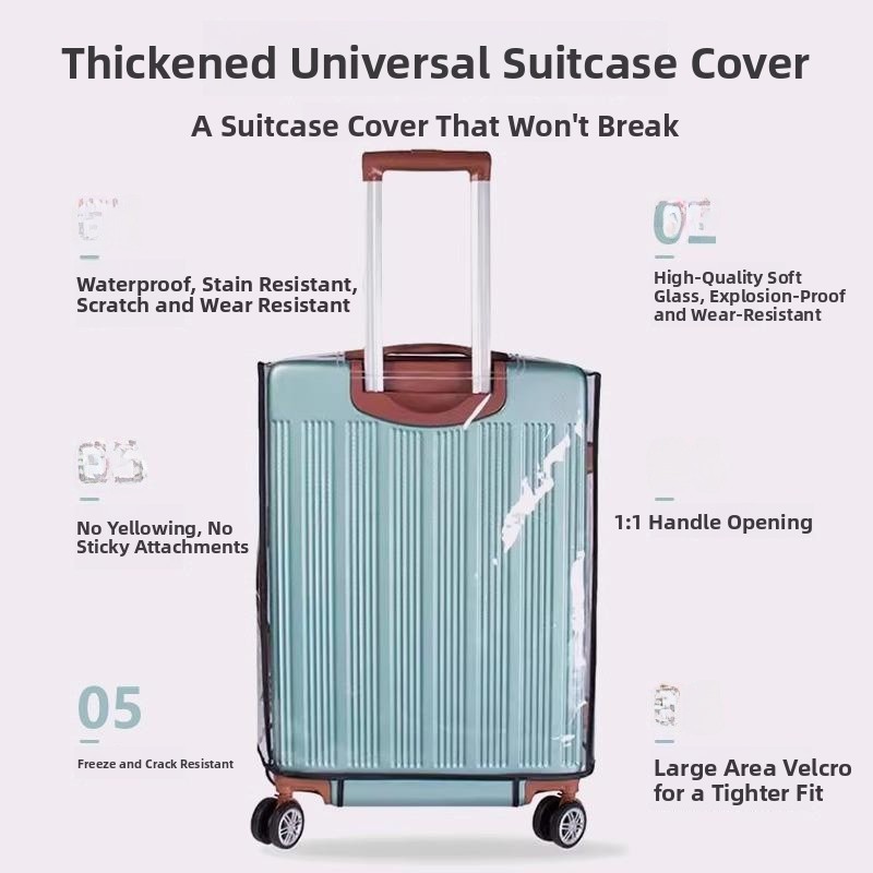 Grubszy Pokrowiec Ochronny na  – Luggage Protective Cover Transparent recenzja i cena