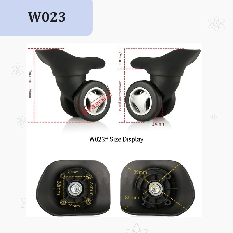 Zestaw naprawczy do kółek wali – Silent Replacement Luggage Wheels recenzja i cena