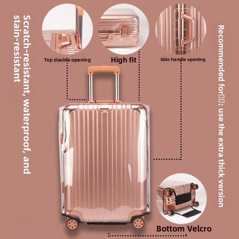 Grubszy pokrowiec ochronny na  – Luggage Protective Cover Transparent recenzja i cena