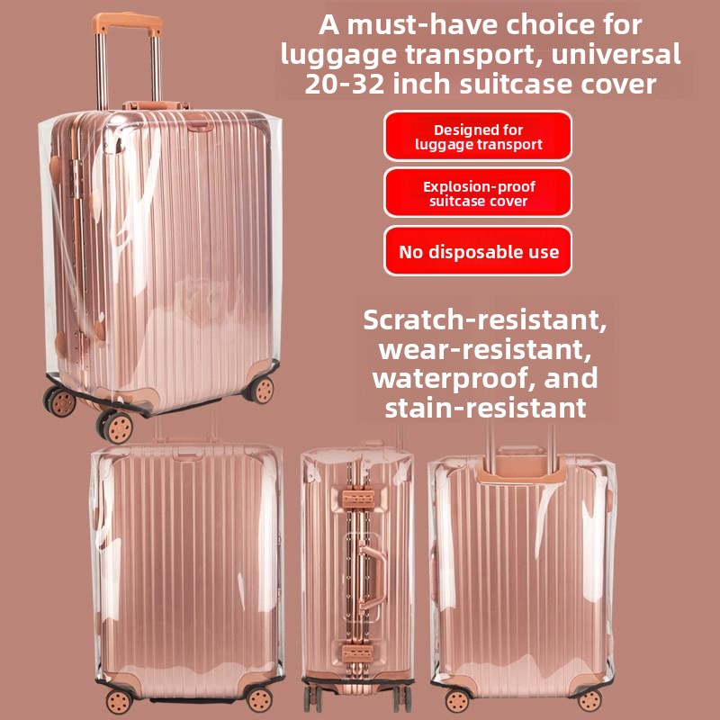 Grubszy pokrowiec ochronny na  – Luggage Protective Cover Transparent recenzja i cena